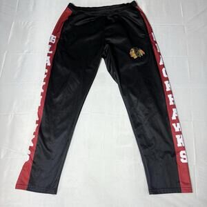 Calhoun NHL Official Chicago Blackhawks Mens Sweatpants Taped Sides Medium